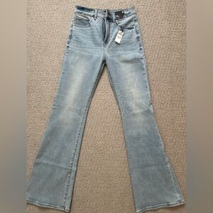 Women's Light Blue Flared Jeans